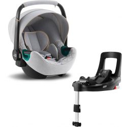 BRITAX Autosedačka Baby-Safe 3 i-Size Bundle Flex iSense, Nordic Grey Nordic Grey