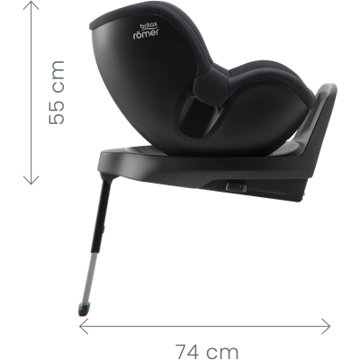 BRITAX Autosedačka Dualfix Plus, Space Black Space Black