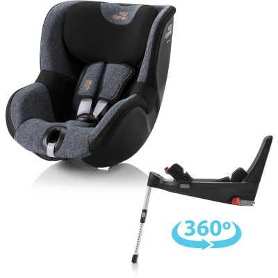 BRITAX Autosedačka set Dualfix 5Z + Flex Base 5Z, Blue Marble Blue Marble