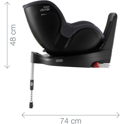 BRITAX Autosedačka set Dualfix 5Z + Flex Base 5Z, Galaxy Black Galaxy Black