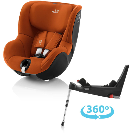 BRITAX Autosedačka set Dualfix 5Z + Flex Base 5Z, Golden Cognac Golden Cognac