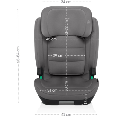 ZOPA Autosedačka Matrix S i-Size, Foggy Grey